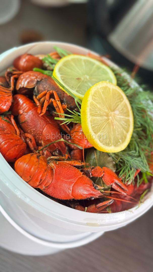 Раки живые и вареные