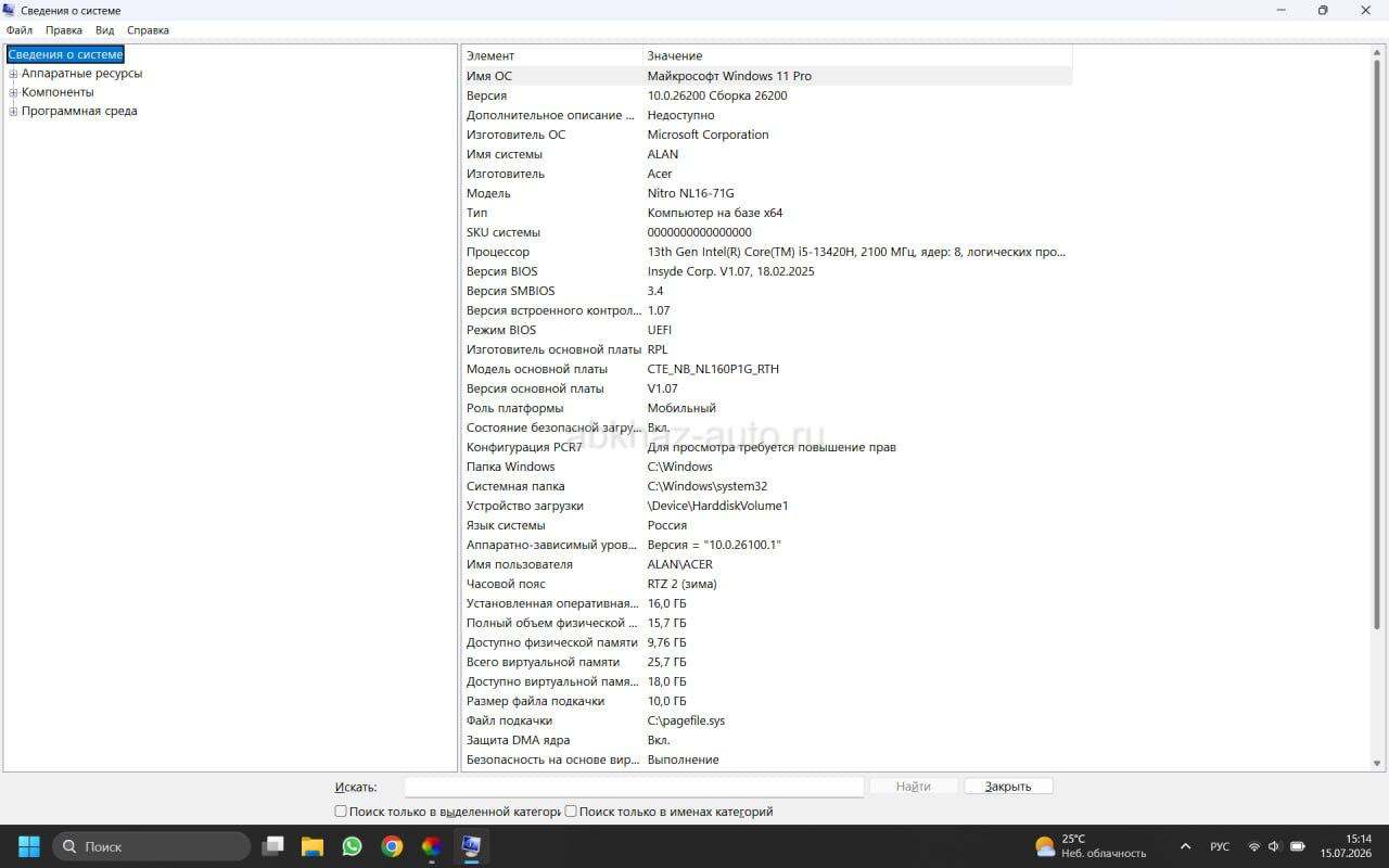 Ноутбук Acer nitro lite rtx 4050
